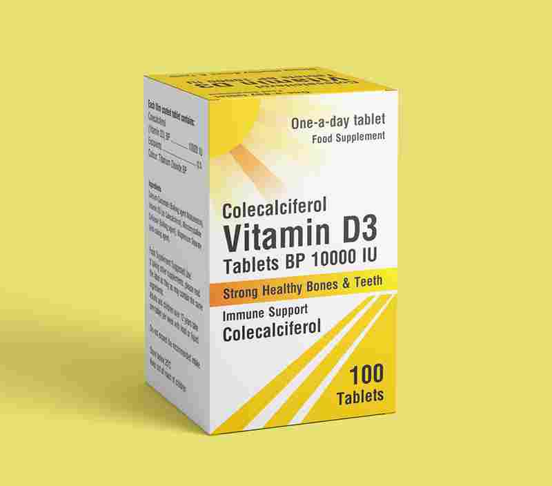 Colecalciferol Vitamin D3 Tablets BP 10000 IU